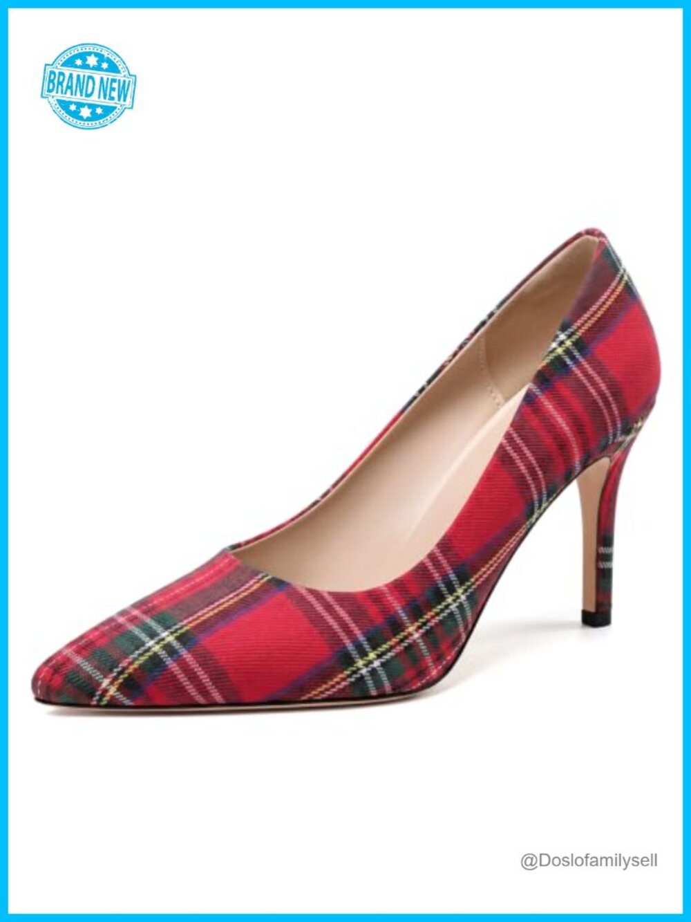Pointed Toe Stiletto High Heels Pull-On Pumps for Work & Weddings